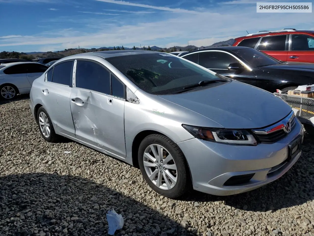 2HGFB2F95CH505586 2012 Honda Civic Exl