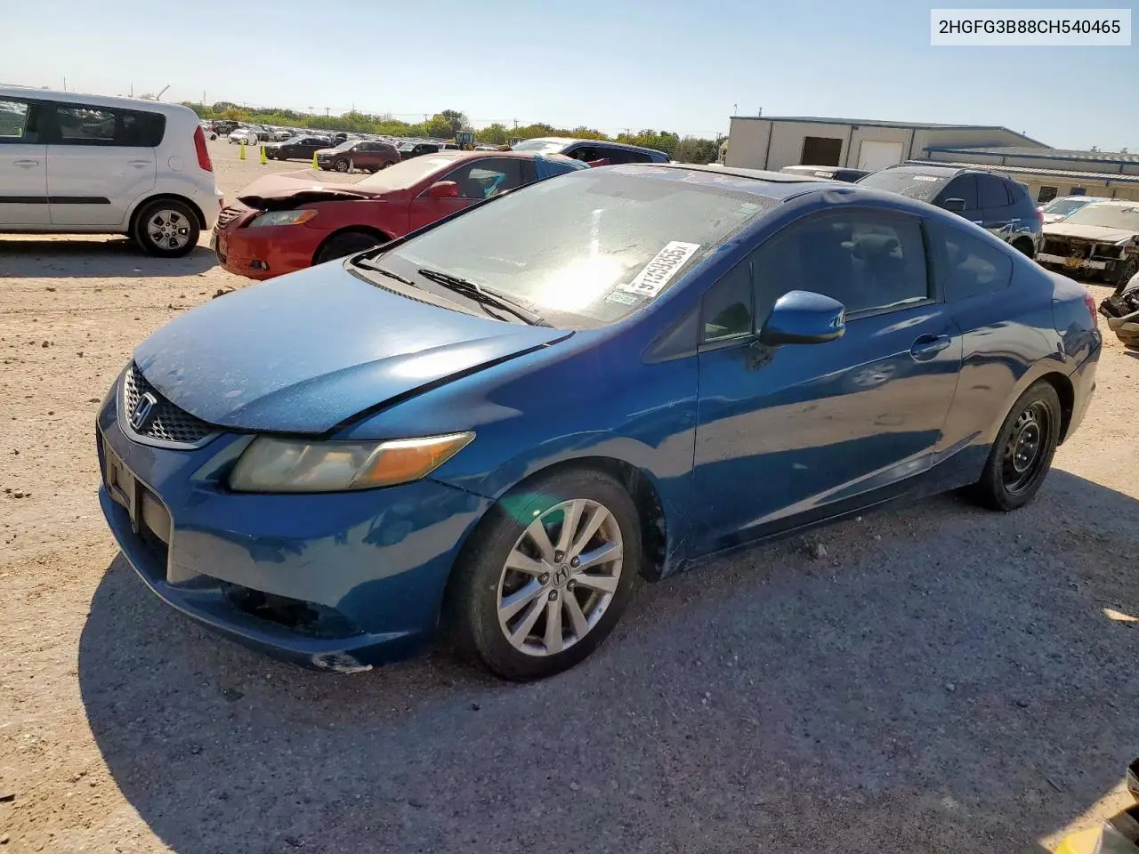 2HGFG3B88CH540465 2012 Honda Civic Ex