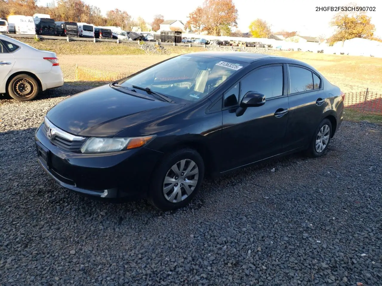 2HGFB2F53CH590702 2012 Honda Civic Lx