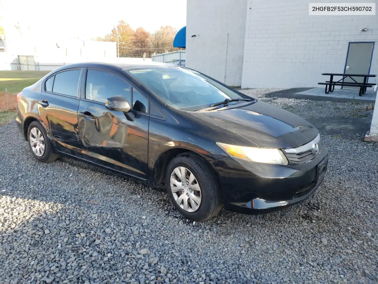 2HGFB2F53CH590702 2012 Honda Civic Lx