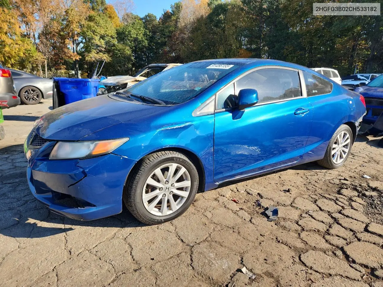 2HGFG3B02CH533182 2012 Honda Civic Exl