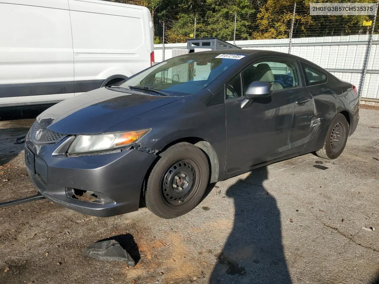 2HGFG3B57CH535375 2012 Honda Civic Lx