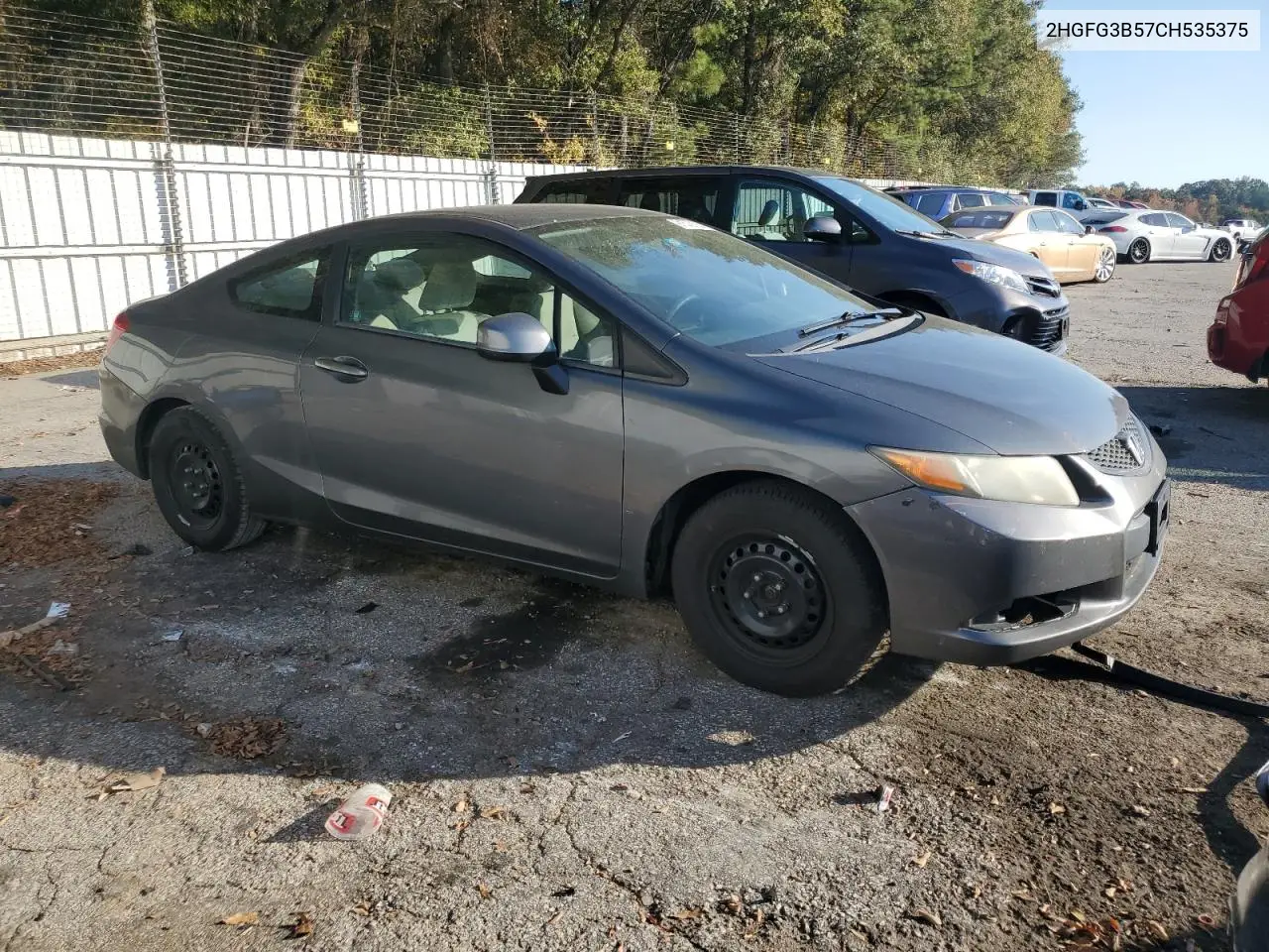 2HGFG3B57CH535375 2012 Honda Civic Lx