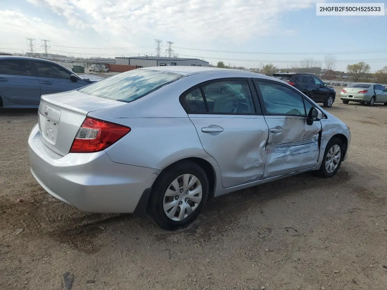 2HGFB2F50CH525533 2012 Honda Civic Lx