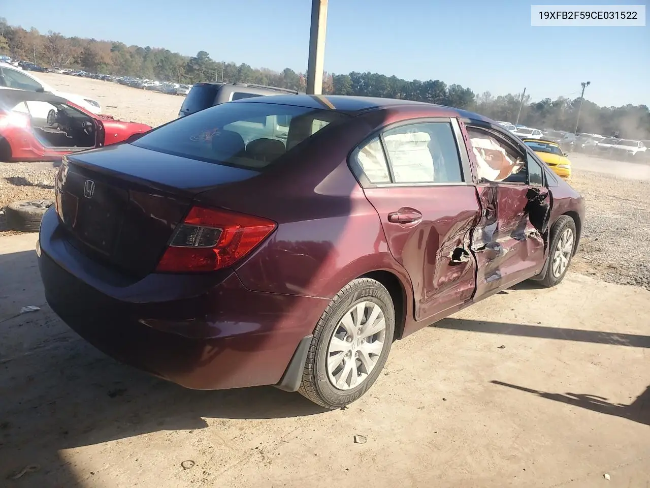 19XFB2F59CE031522 2012 Honda Civic Lx