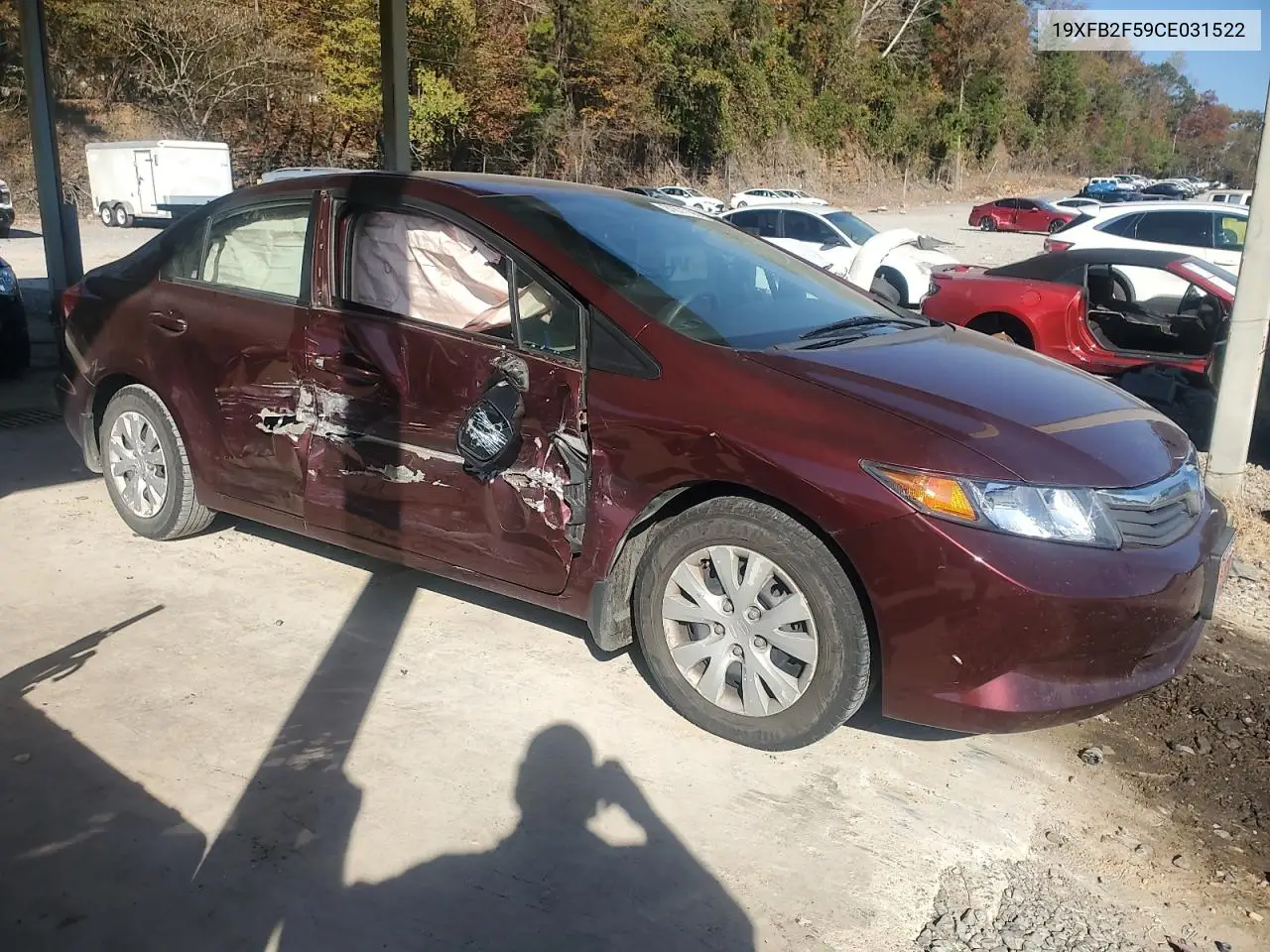 19XFB2F59CE031522 2012 Honda Civic Lx