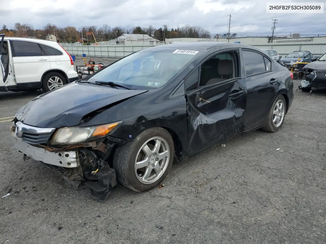 2HGFB2F53CH305089 2012 Honda Civic Lx