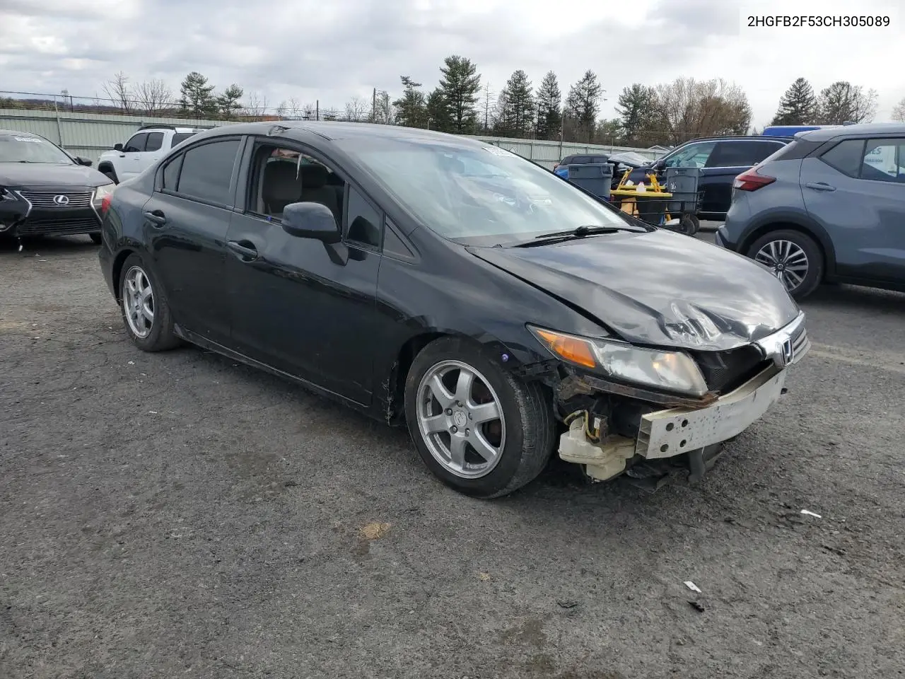 2HGFB2F53CH305089 2012 Honda Civic Lx