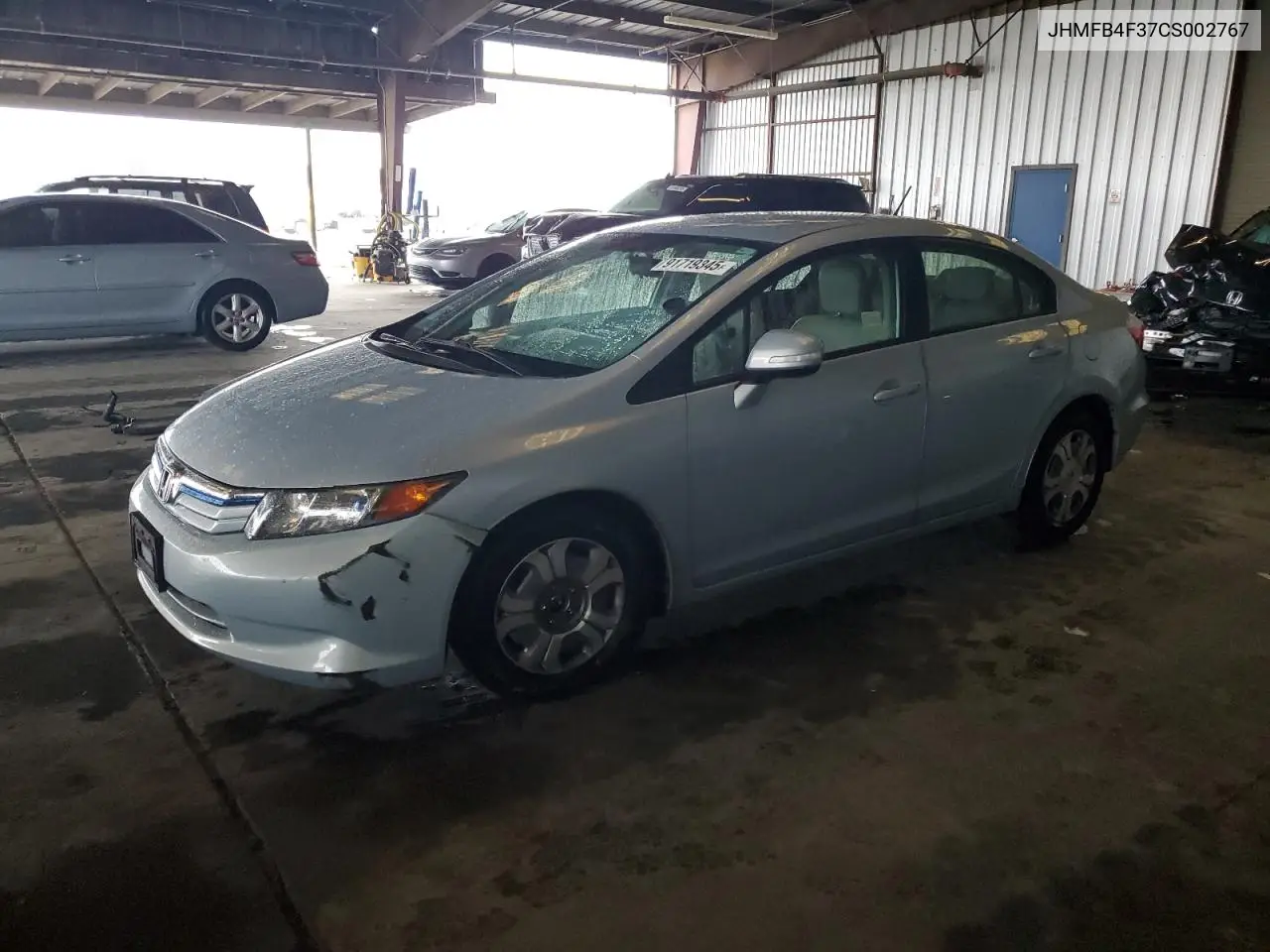 JHMFB4F37CS002767 2012 Honda Civic Hybrid L