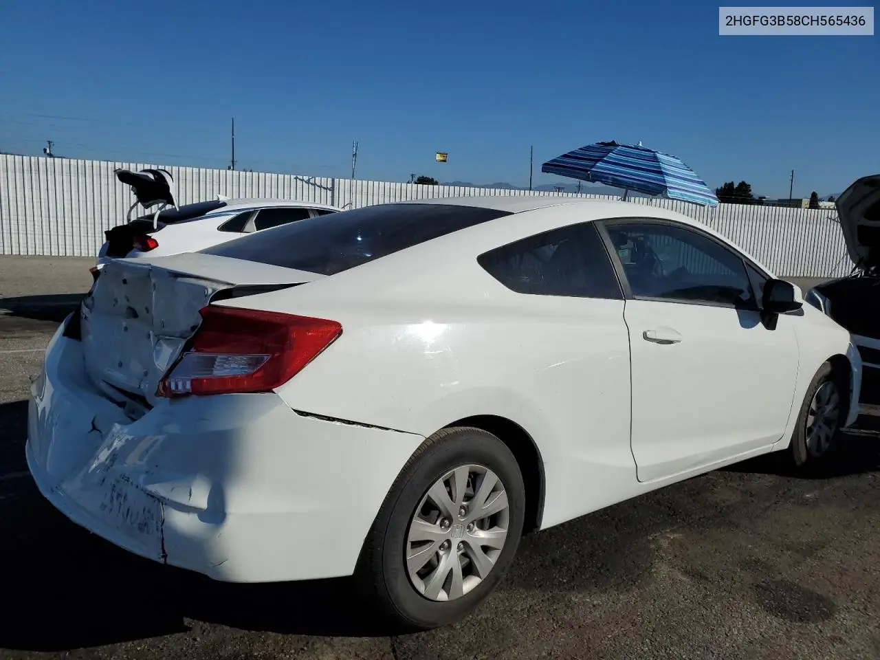 2HGFG3B58CH565436 2012 Honda Civic Lx