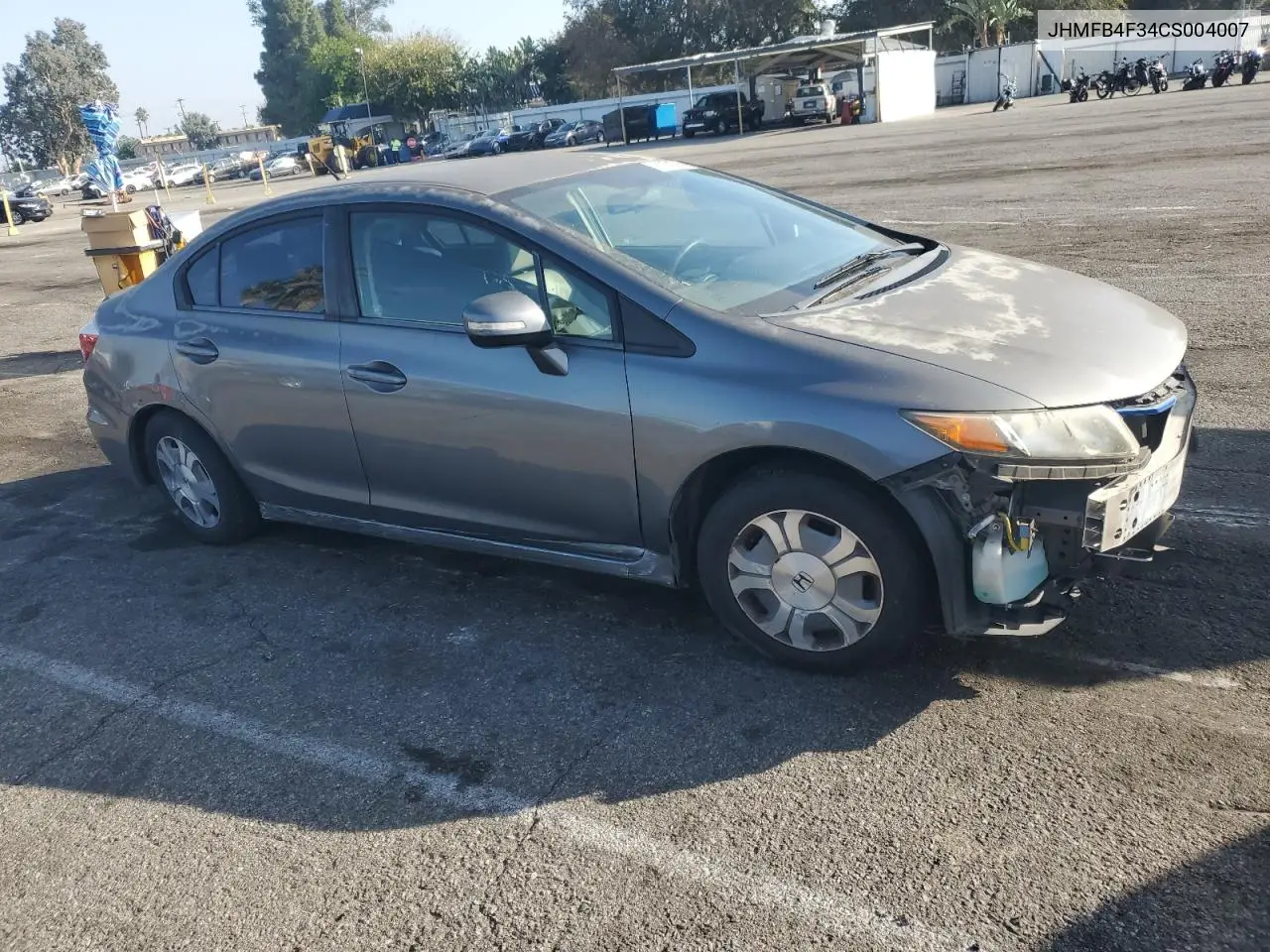 JHMFB4F34CS004007 2012 Honda Civic Hybrid L