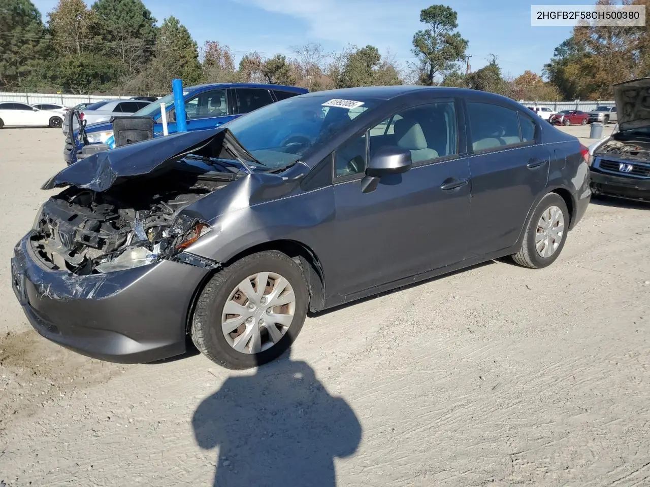 2HGFB2F58CH500380 2012 Honda Civic Lx
