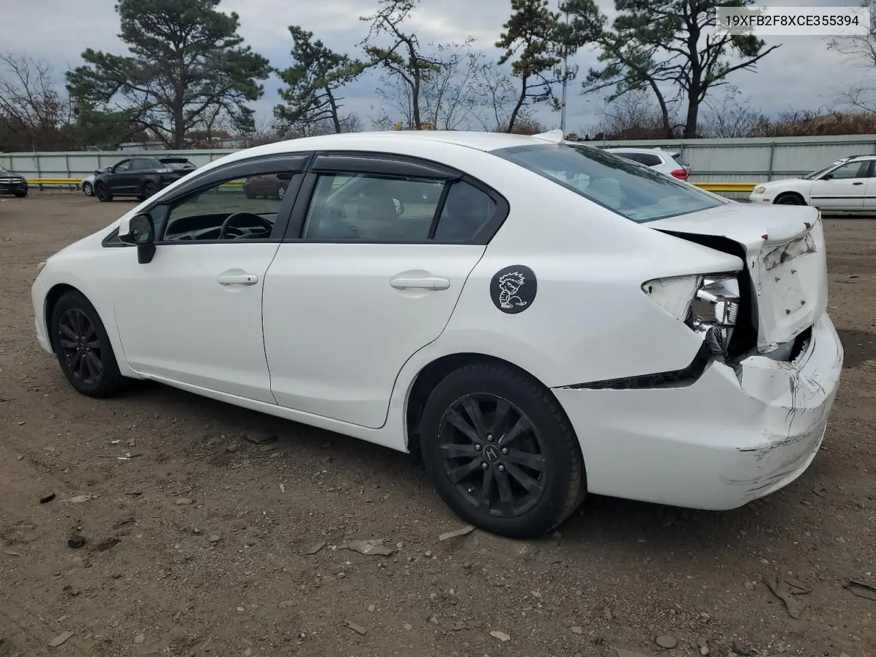 19XFB2F8XCE355394 2012 Honda Civic Ex