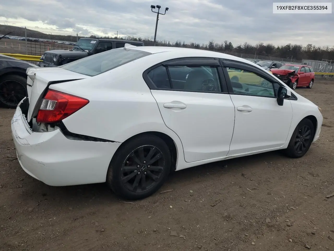 19XFB2F8XCE355394 2012 Honda Civic Ex