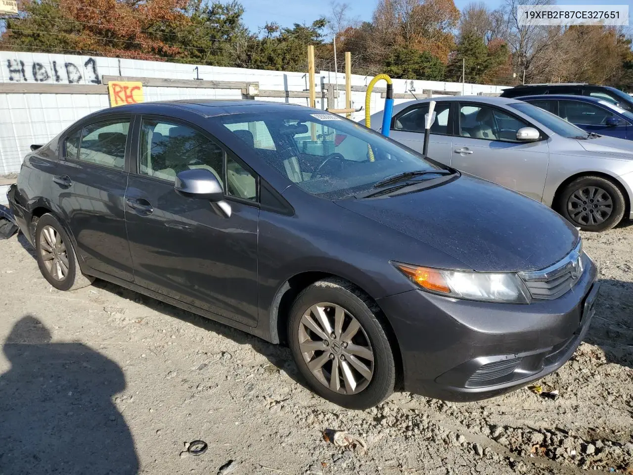 19XFB2F87CE327651 2012 Honda Civic Ex