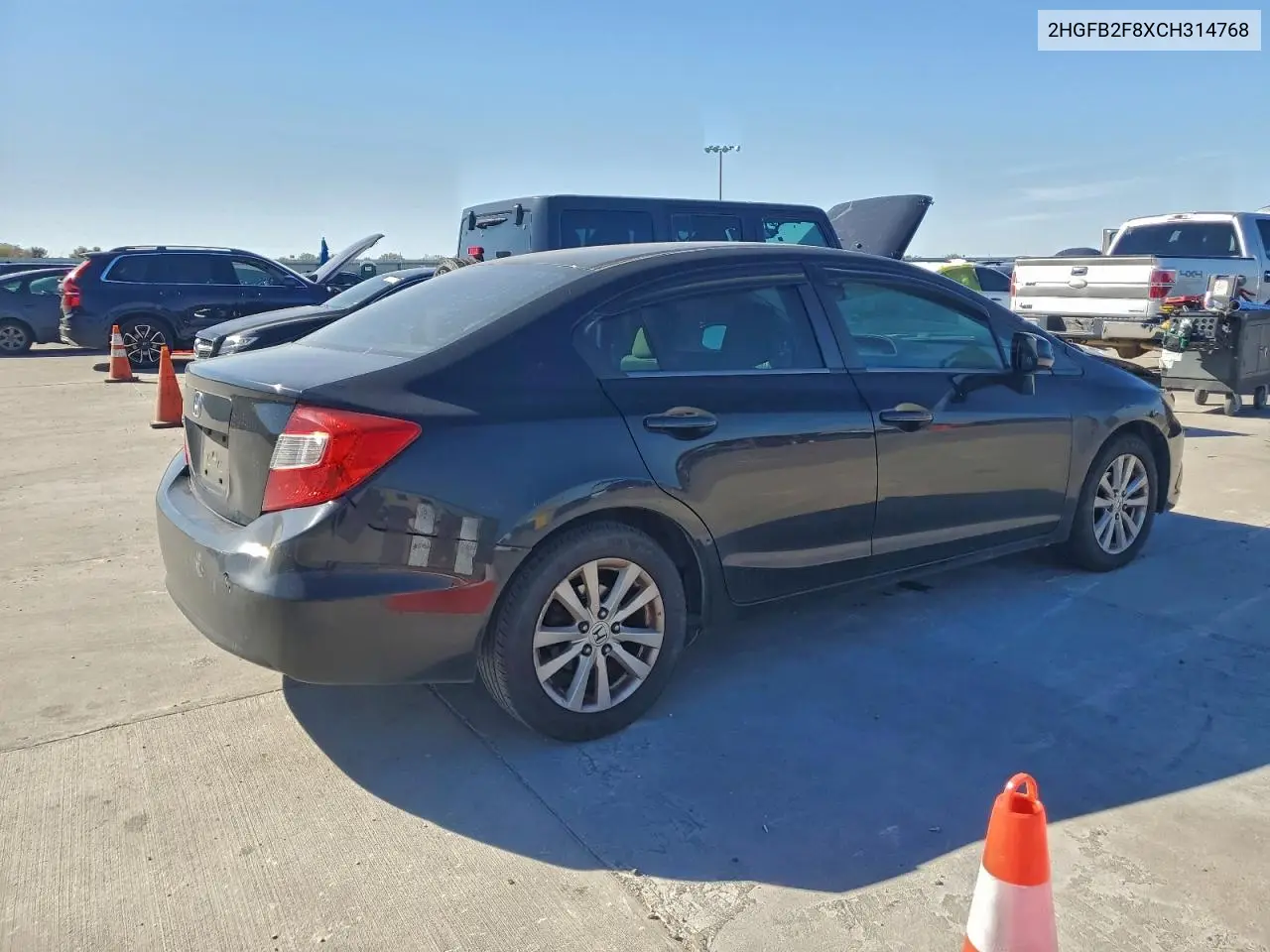 2HGFB2F8XCH314768 2012 Honda Civic Ex
