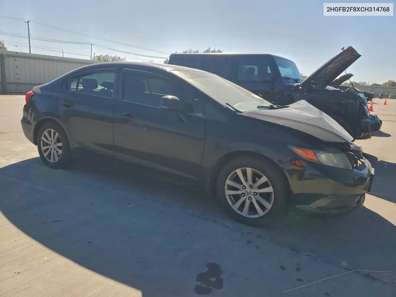 2HGFB2F8XCH314768 2012 Honda Civic Ex