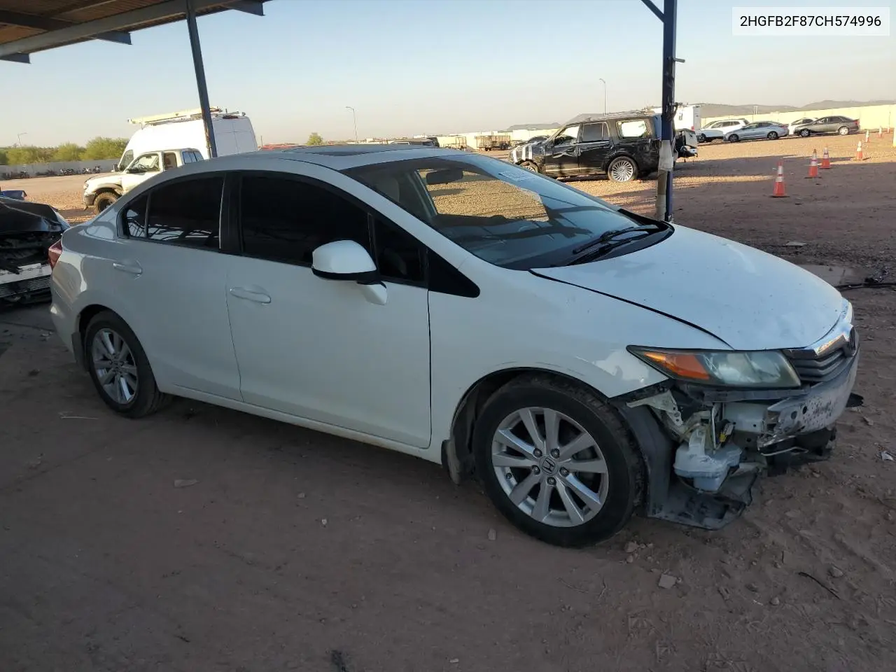 2HGFB2F87CH574996 2012 Honda Civic Ex