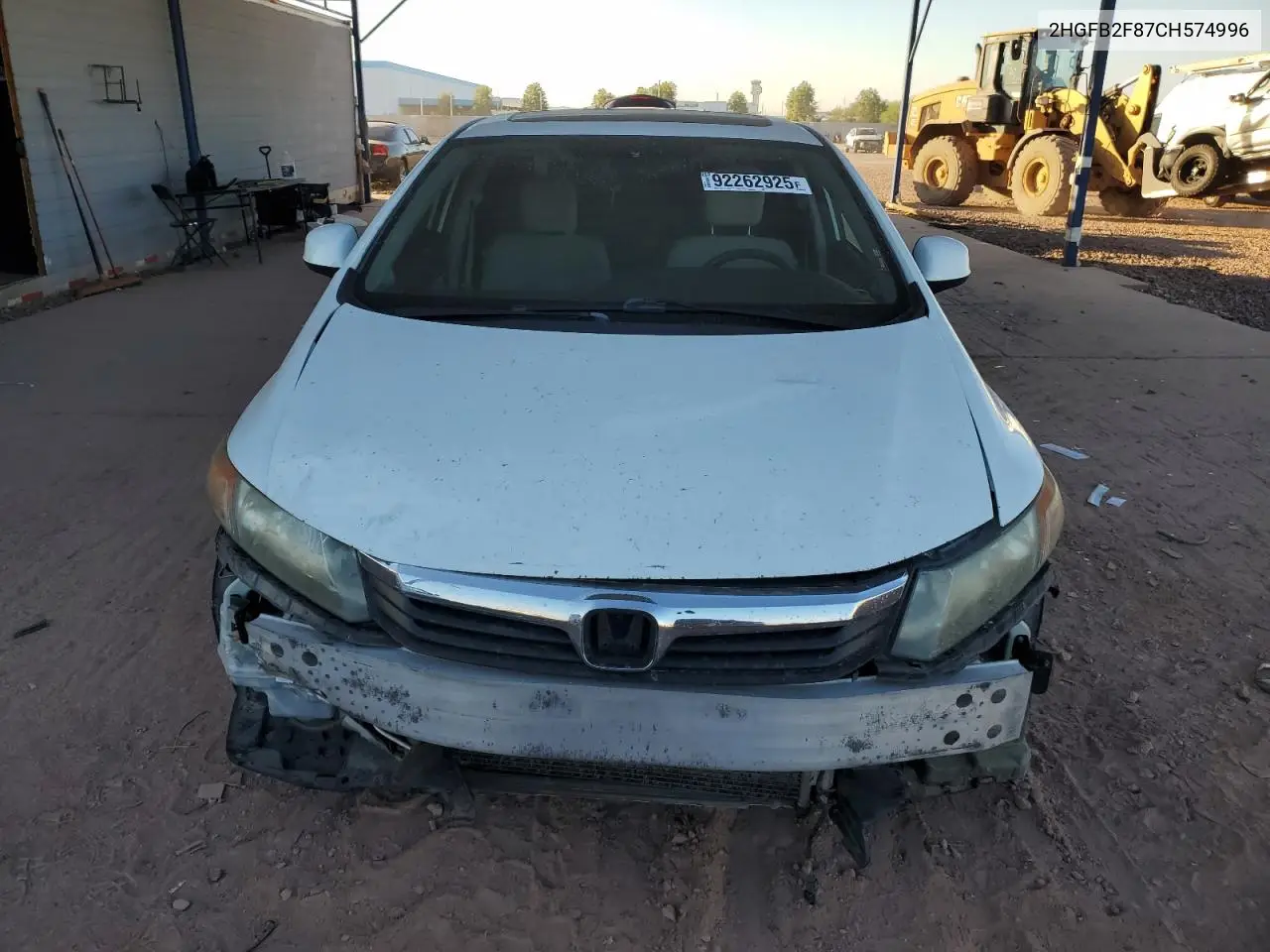 2HGFB2F87CH574996 2012 Honda Civic Ex