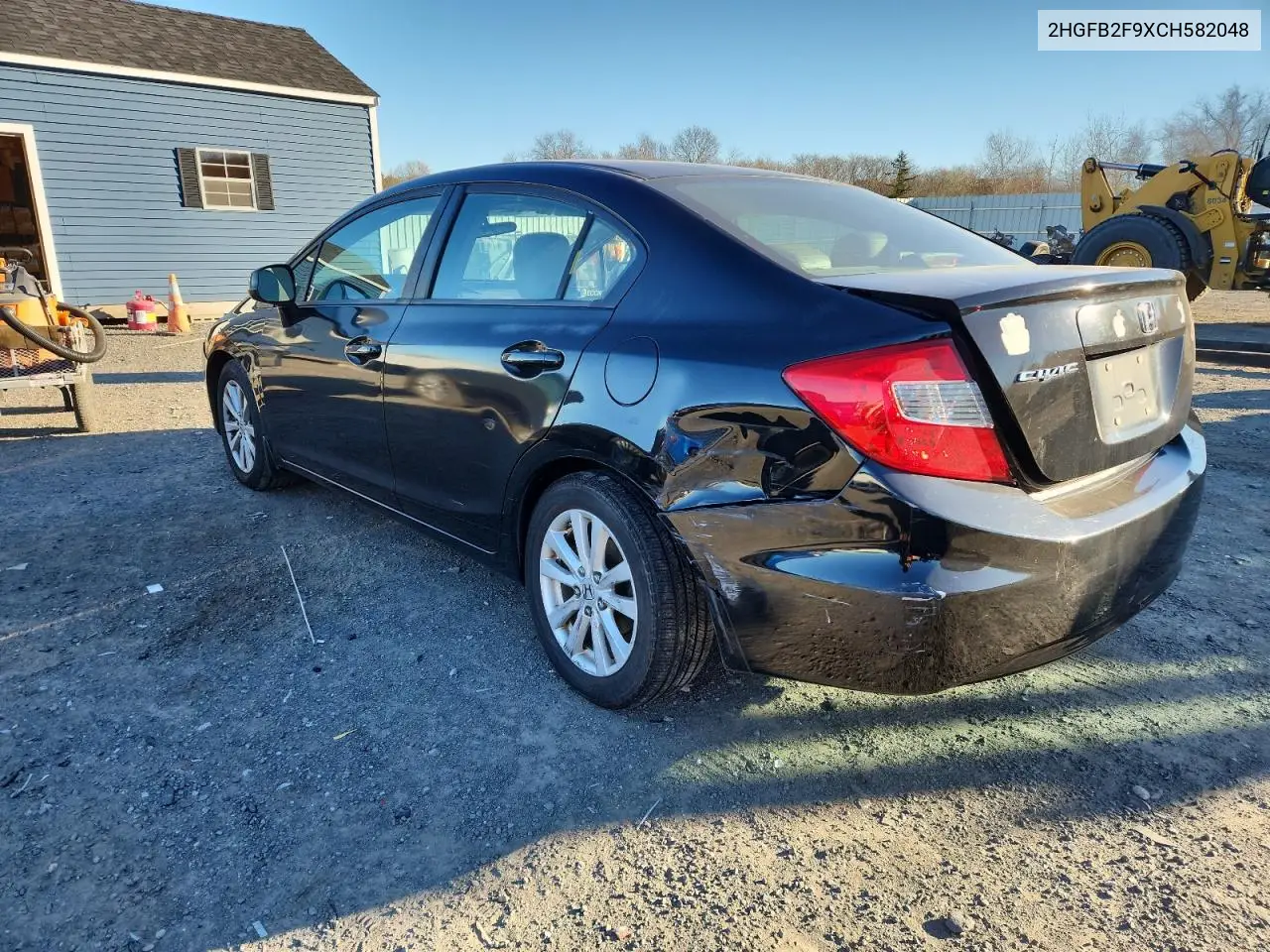 2HGFB2F9XCH582048 2012 Honda Civic Exl