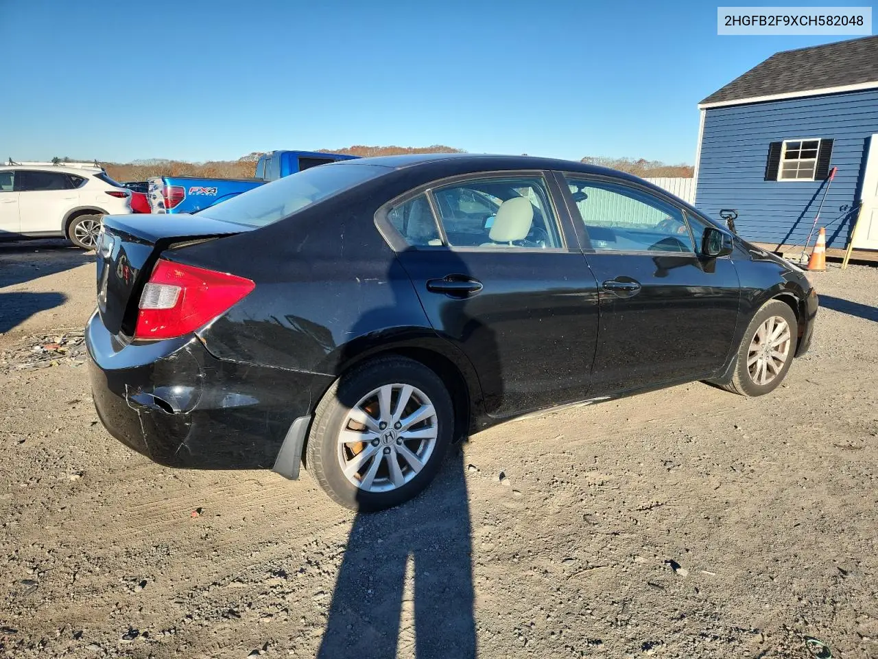 2HGFB2F9XCH582048 2012 Honda Civic Exl