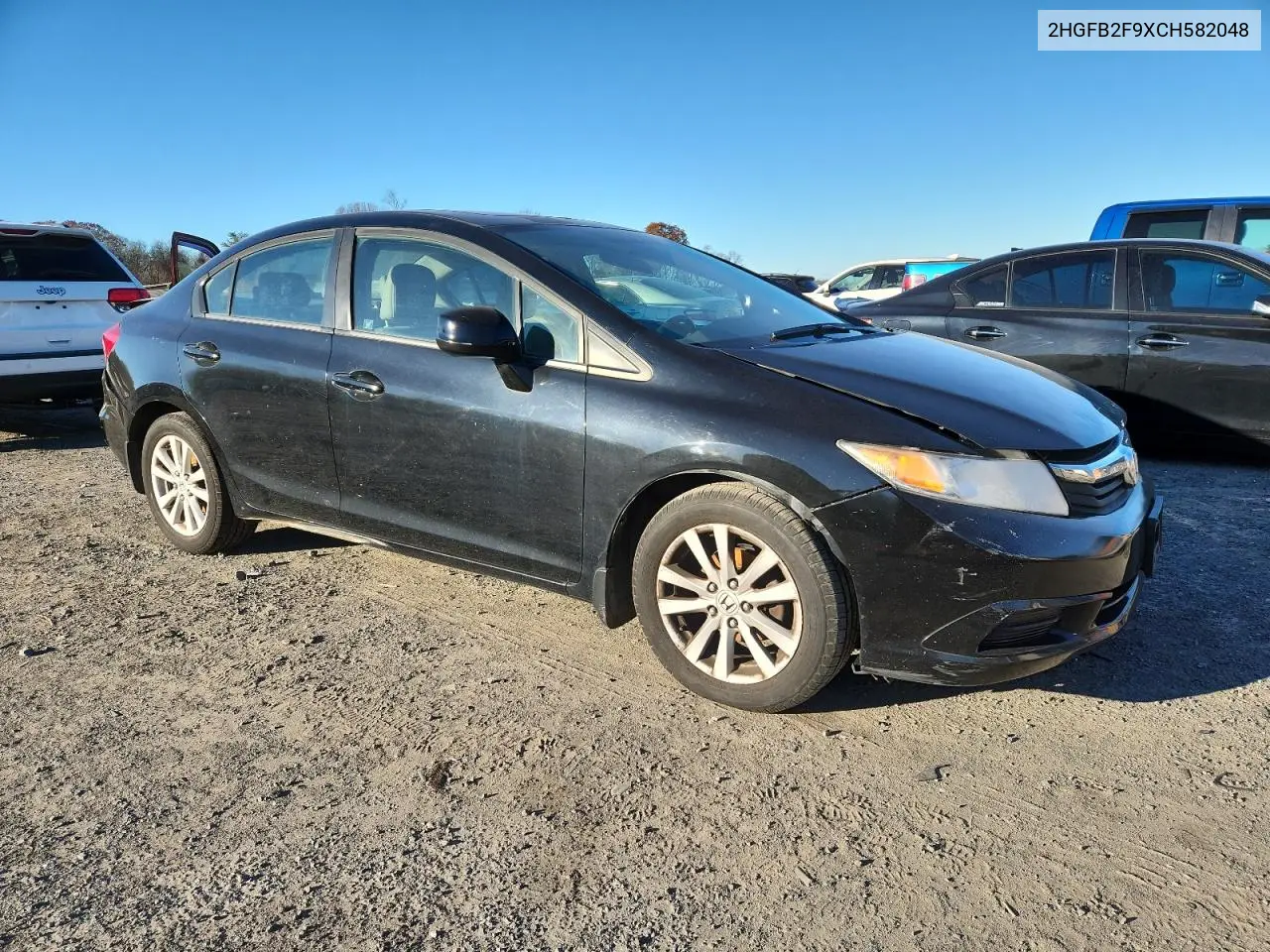 2HGFB2F9XCH582048 2012 Honda Civic Exl