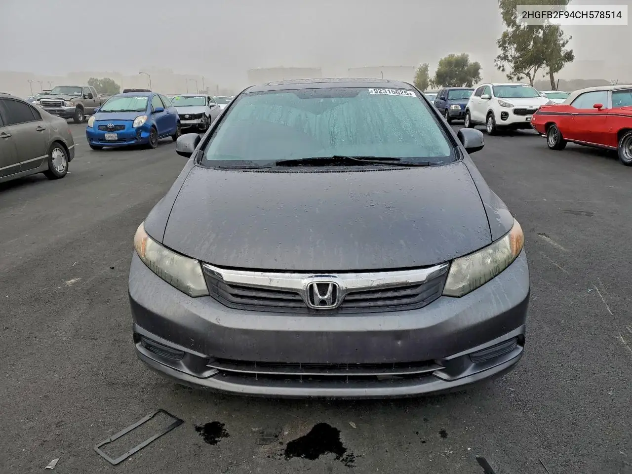 2HGFB2F94CH578514 2012 Honda Civic Exl