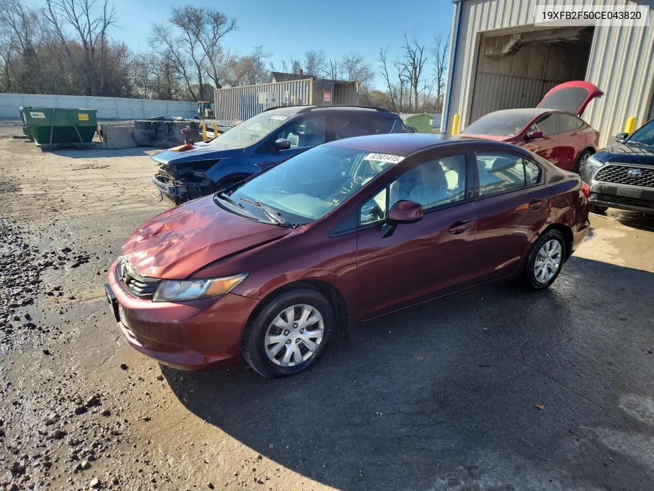 19XFB2F50CE043820 2012 Honda Civic Lx