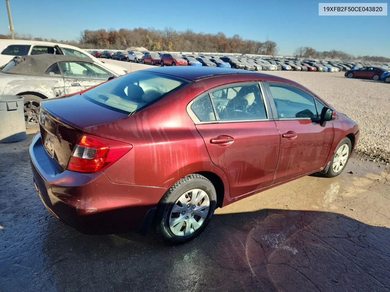 19XFB2F50CE043820 2012 Honda Civic Lx