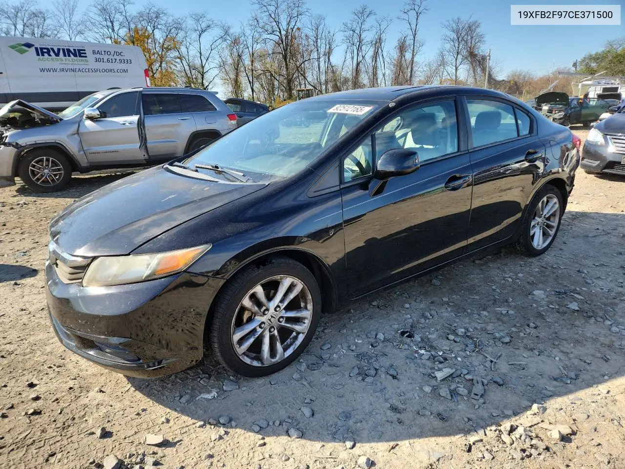 19XFB2F97CE371500 2012 Honda Civic Exl