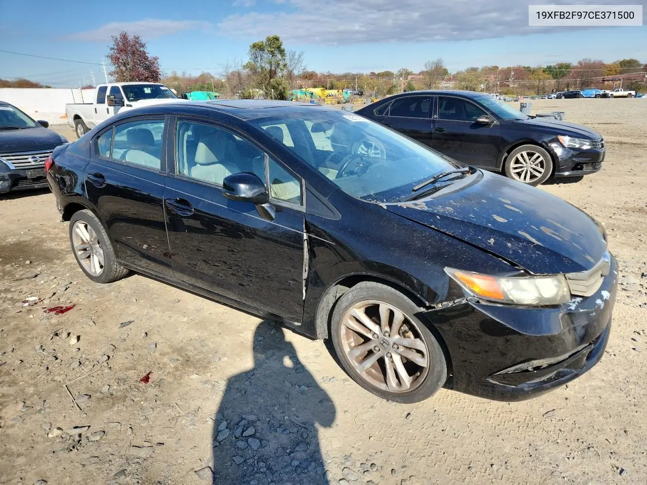 19XFB2F97CE371500 2012 Honda Civic Exl