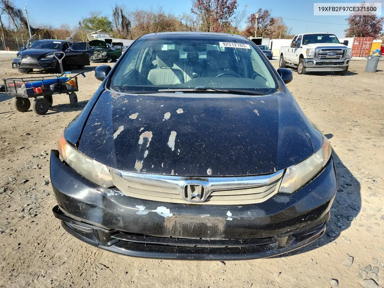 19XFB2F97CE371500 2012 Honda Civic Exl