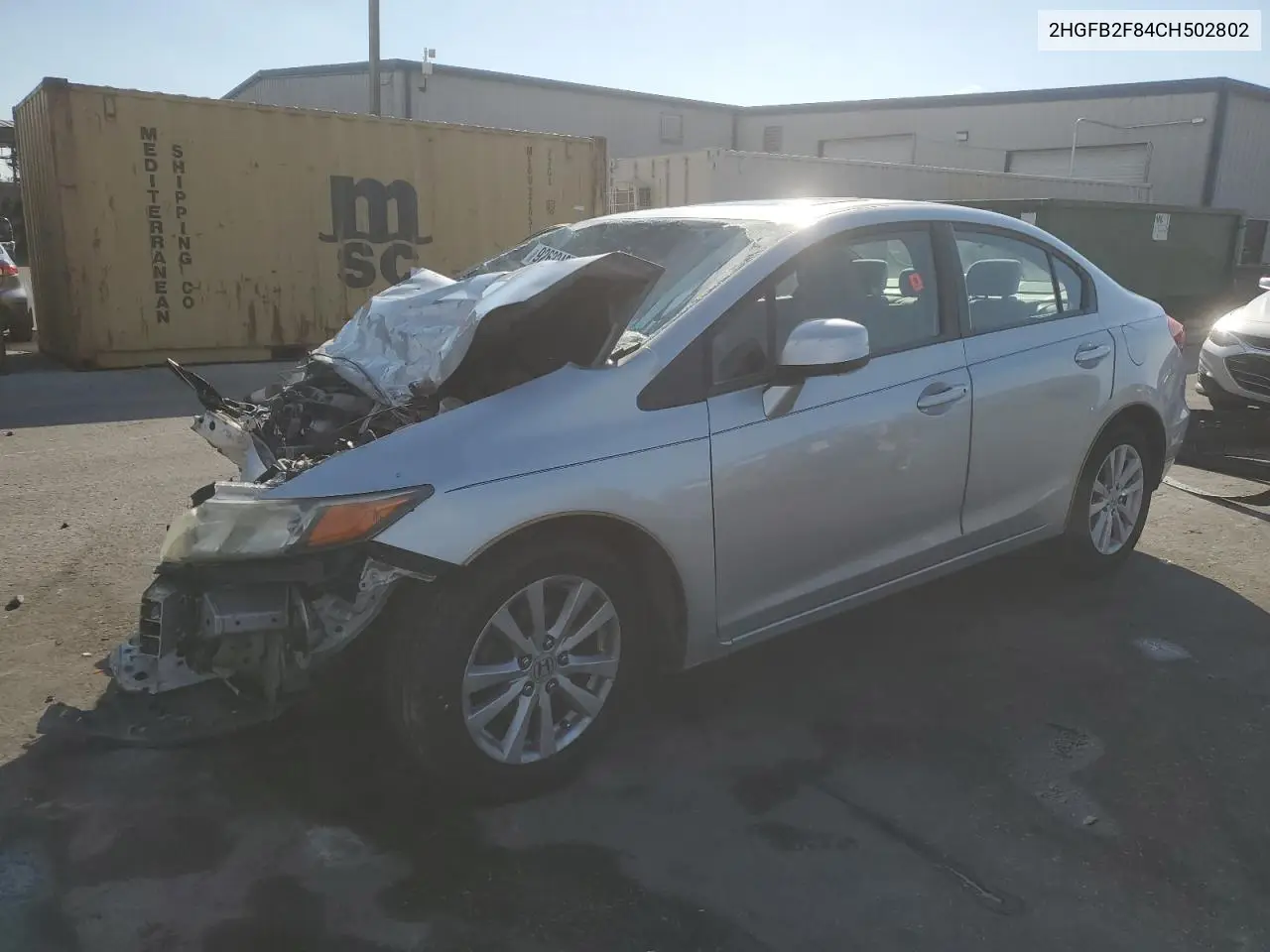 2HGFB2F84CH502802 2012 Honda Civic Ex