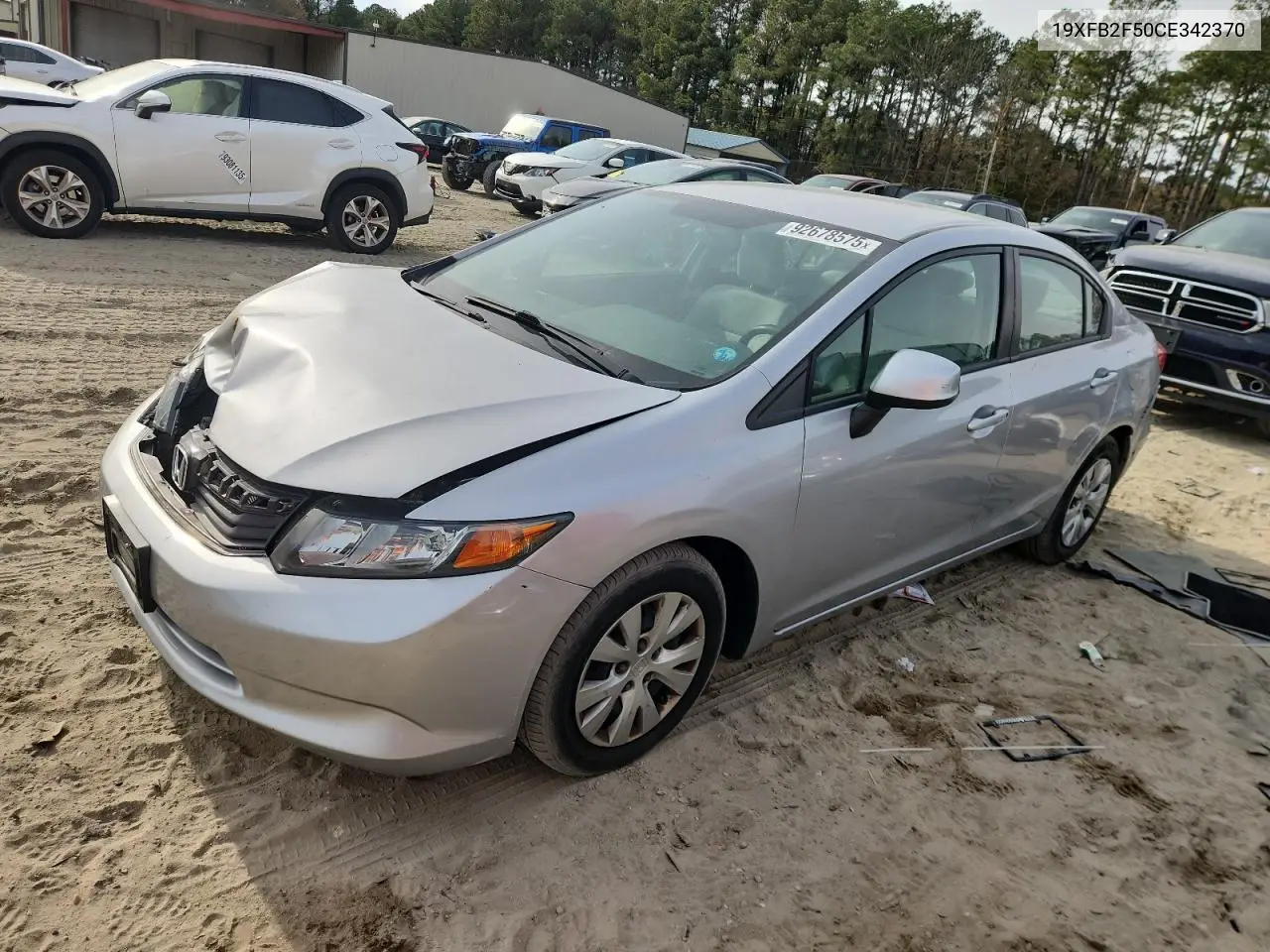 19XFB2F50CE342370 2012 Honda Civic Lx