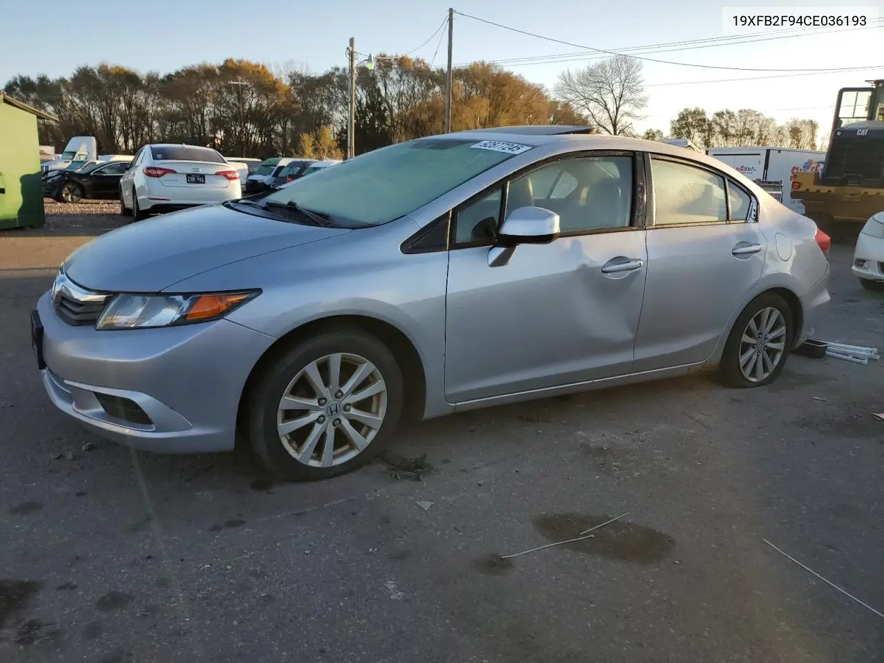 19XFB2F94CE036193 2012 Honda Civic Exl
