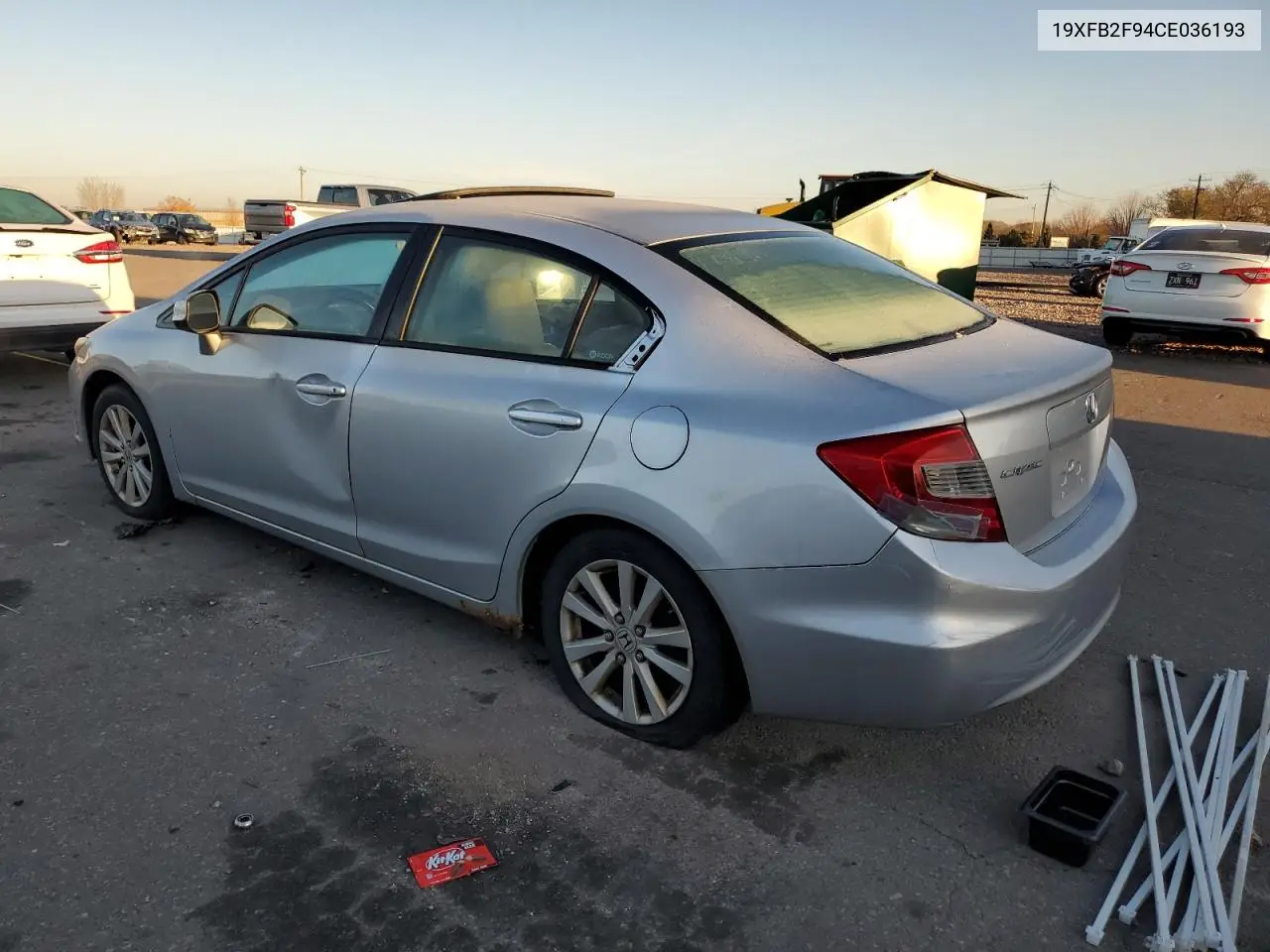 19XFB2F94CE036193 2012 Honda Civic Exl
