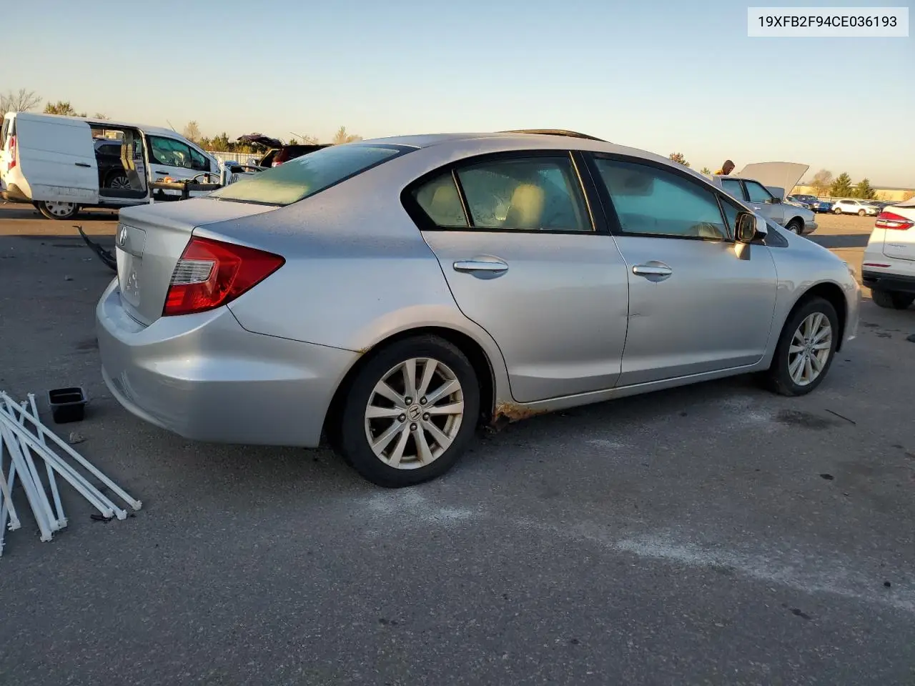 19XFB2F94CE036193 2012 Honda Civic Exl