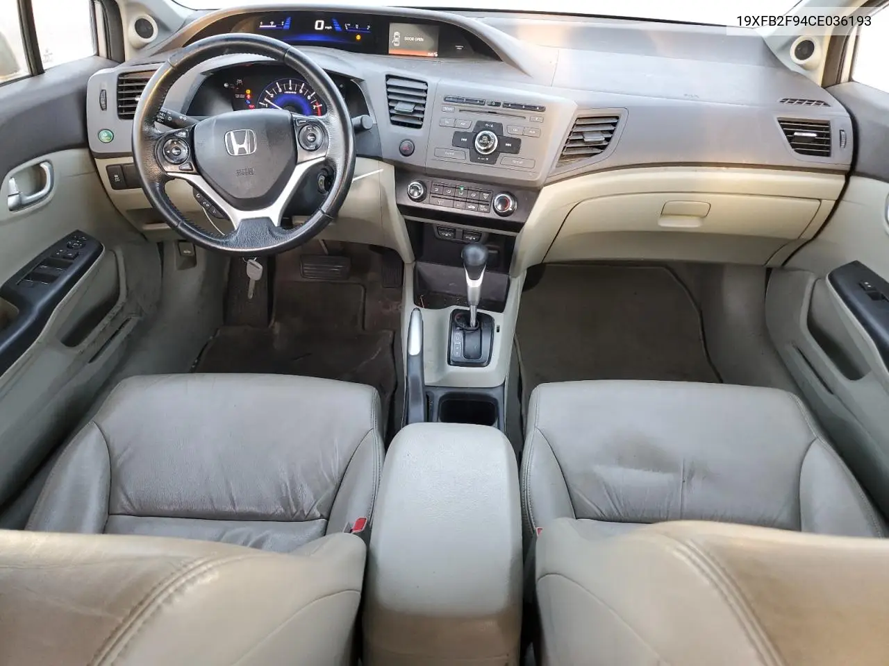 19XFB2F94CE036193 2012 Honda Civic Exl