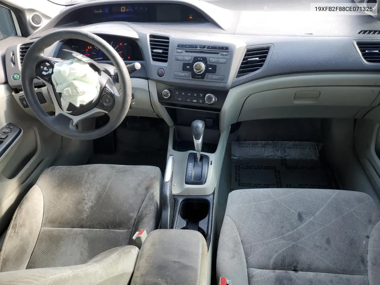 19XFB2F88CE071326 2012 Honda Civic Ex