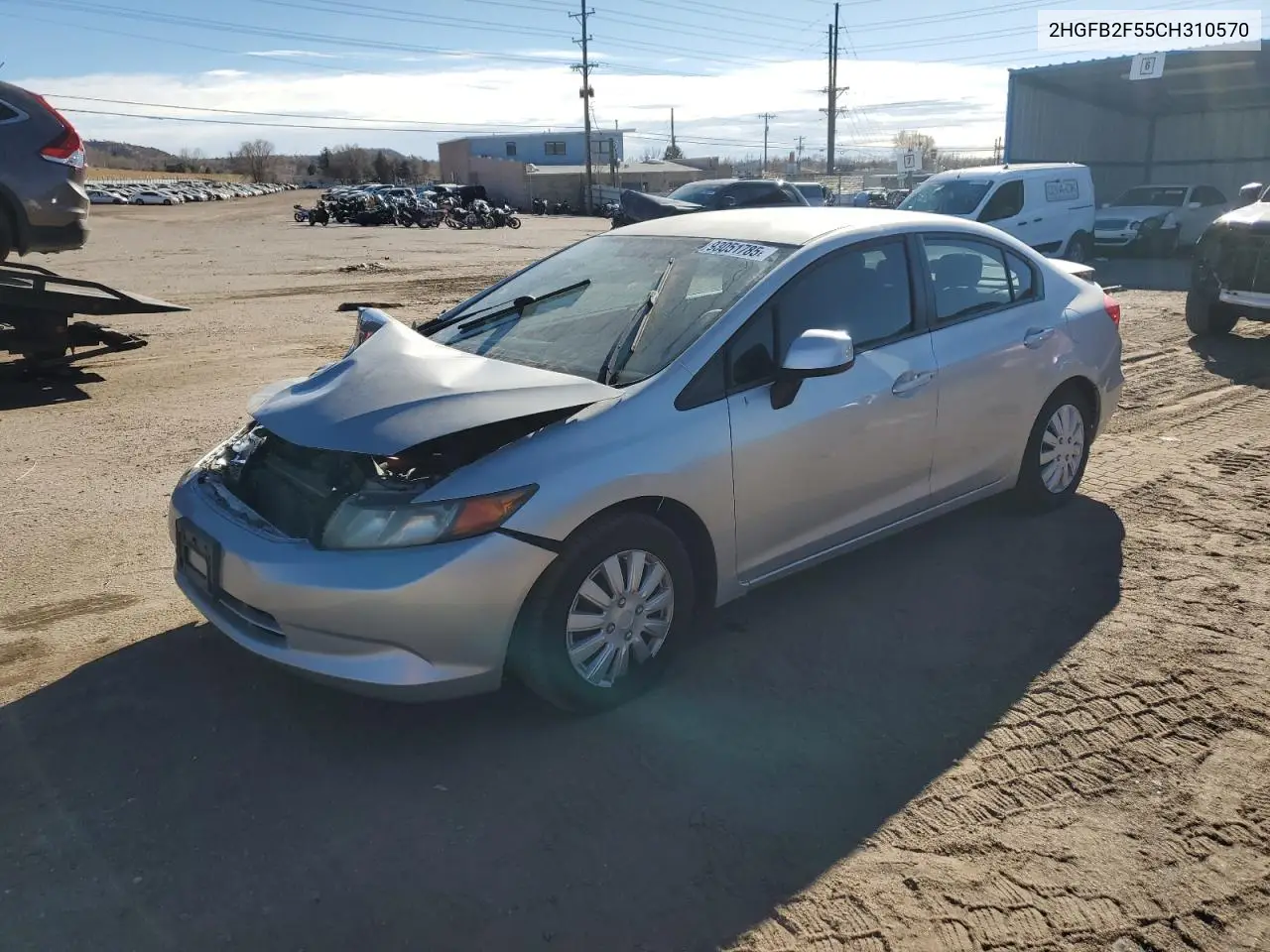 2HGFB2F55CH310570 2012 Honda Civic Lx