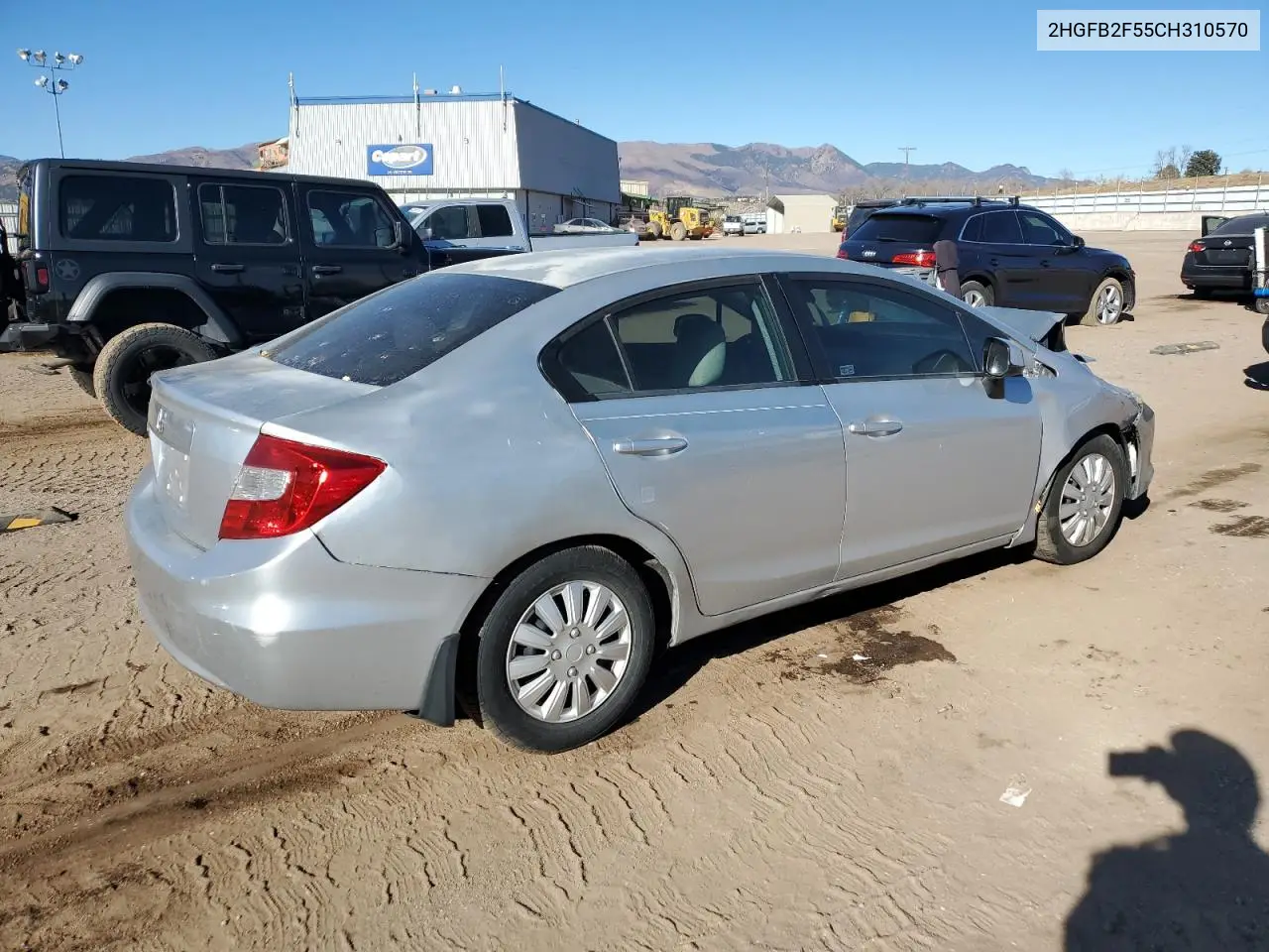 2HGFB2F55CH310570 2012 Honda Civic Lx