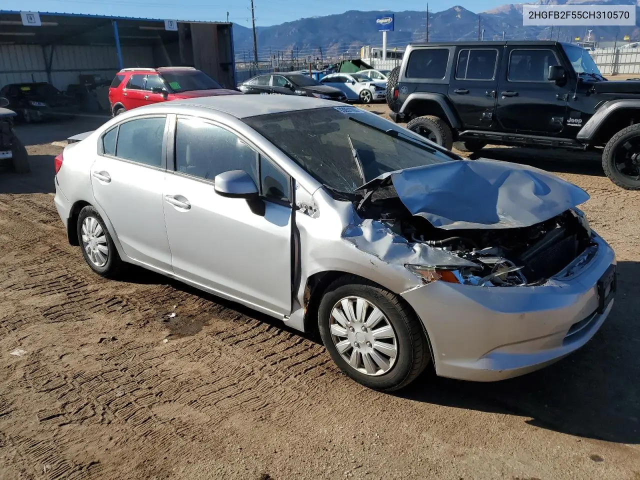 2HGFB2F55CH310570 2012 Honda Civic Lx