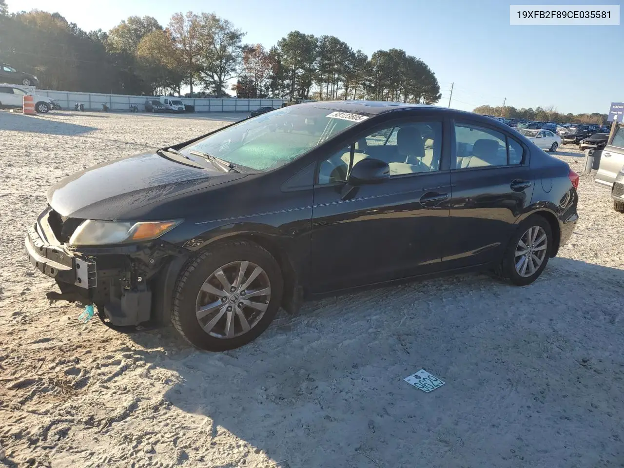 19XFB2F89CE035581 2012 Honda Civic Ex