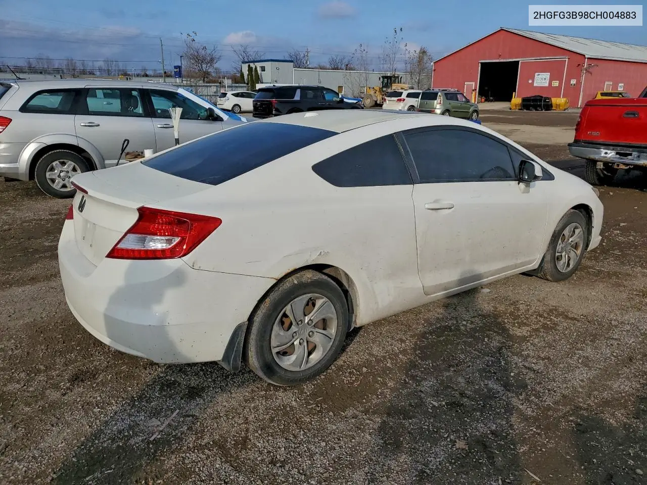 2HGFG3B98CH004883 2012 Honda Civic Exl