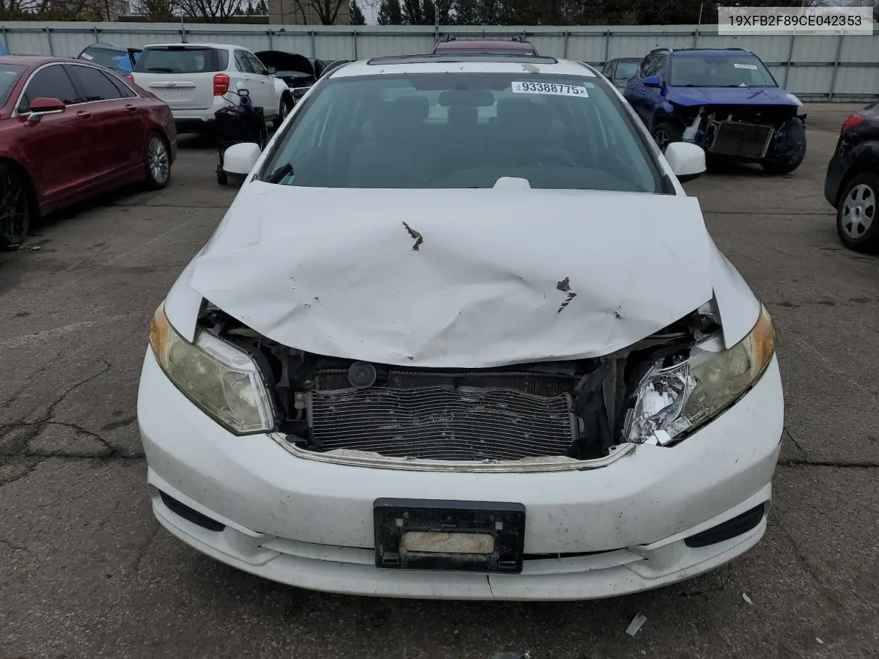 19XFB2F89CE042353 2012 Honda Civic Ex