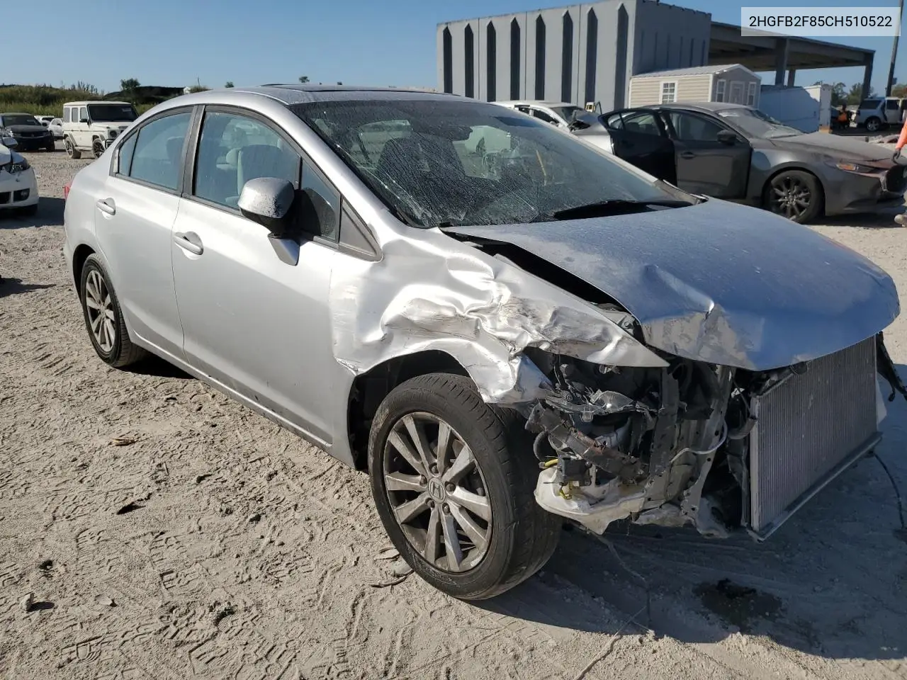 2HGFB2F85CH510522 2012 Honda Civic Ex