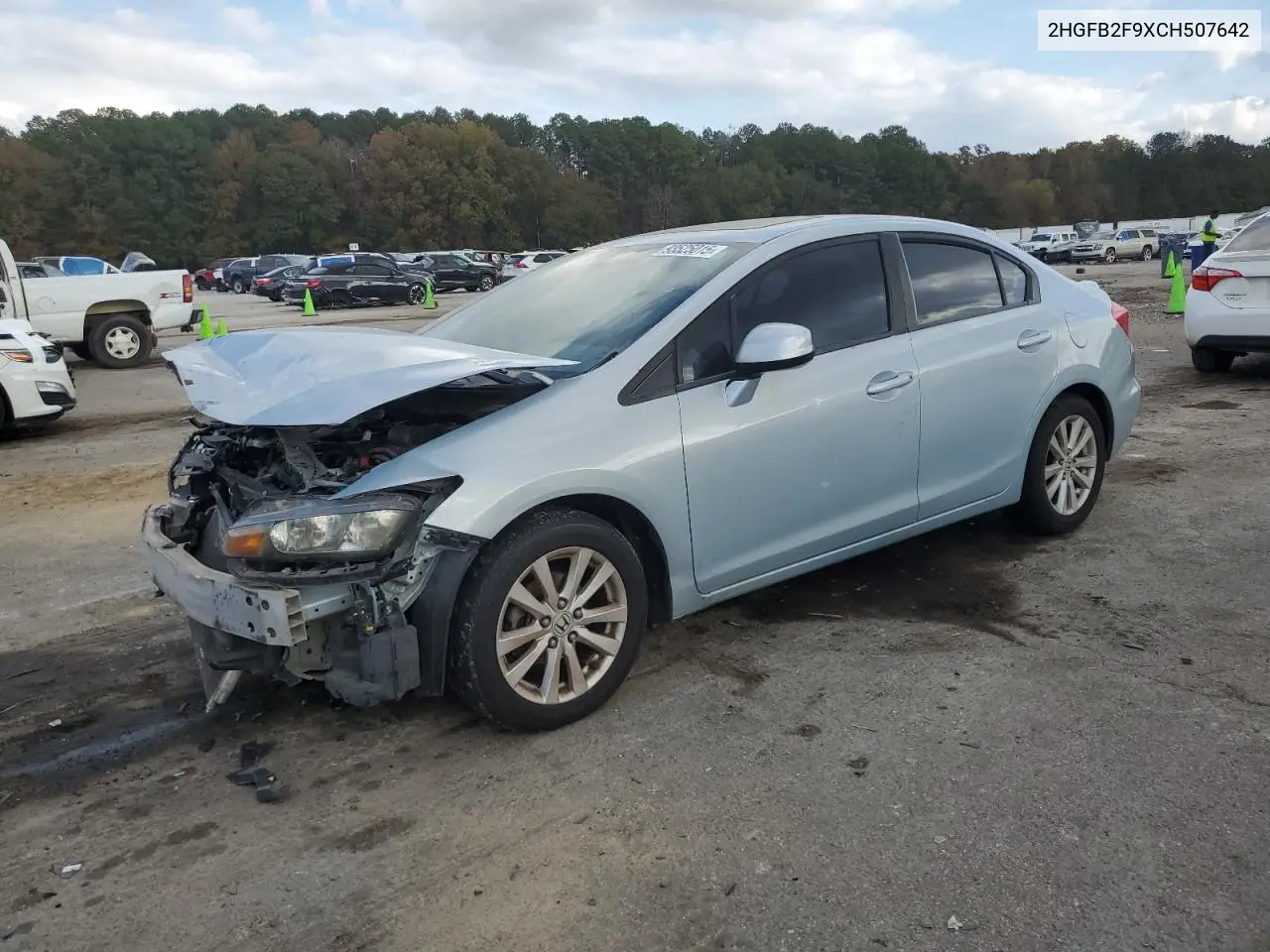 2HGFB2F9XCH507642 2012 Honda Civic Exl