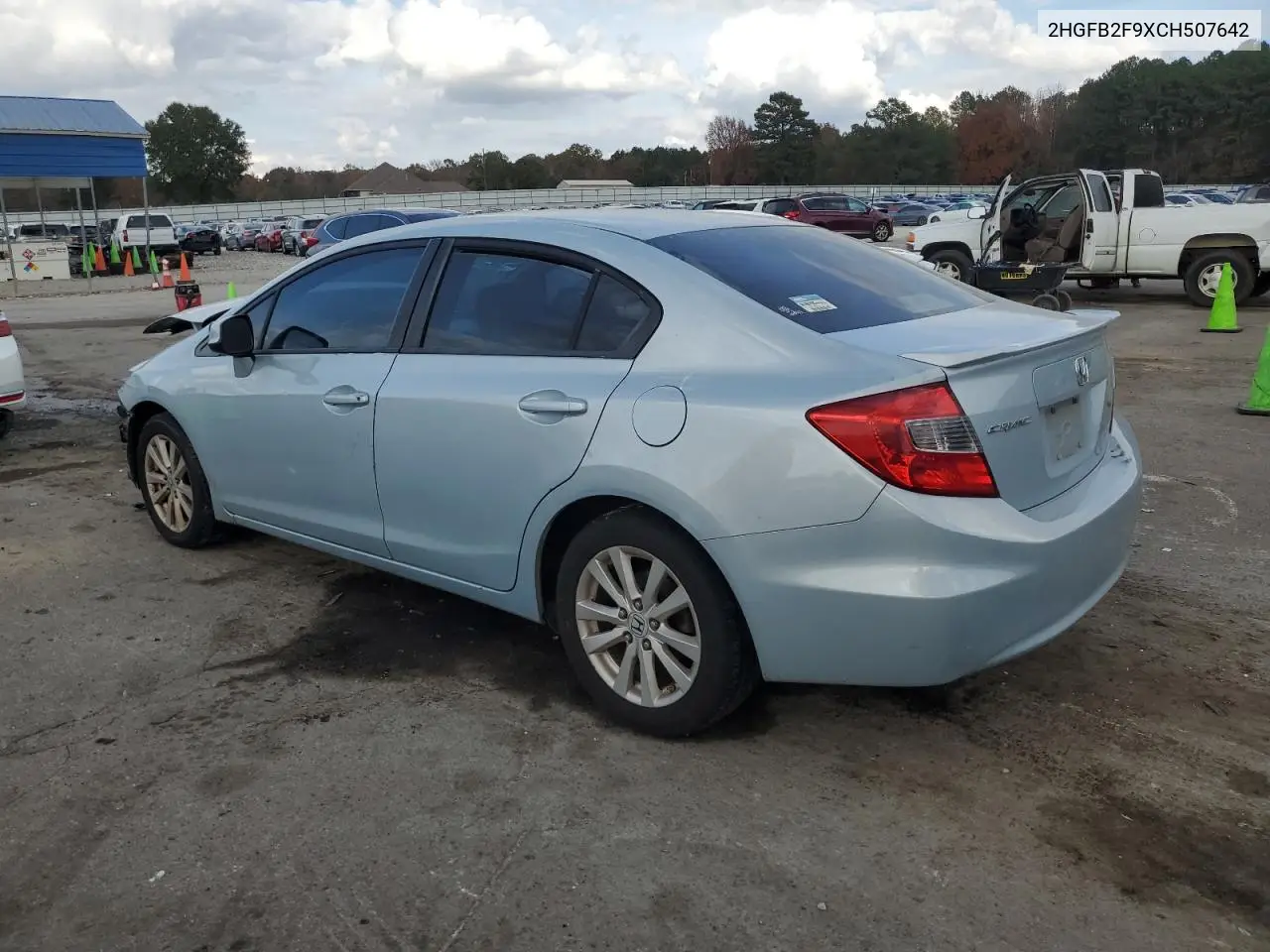 2HGFB2F9XCH507642 2012 Honda Civic Exl
