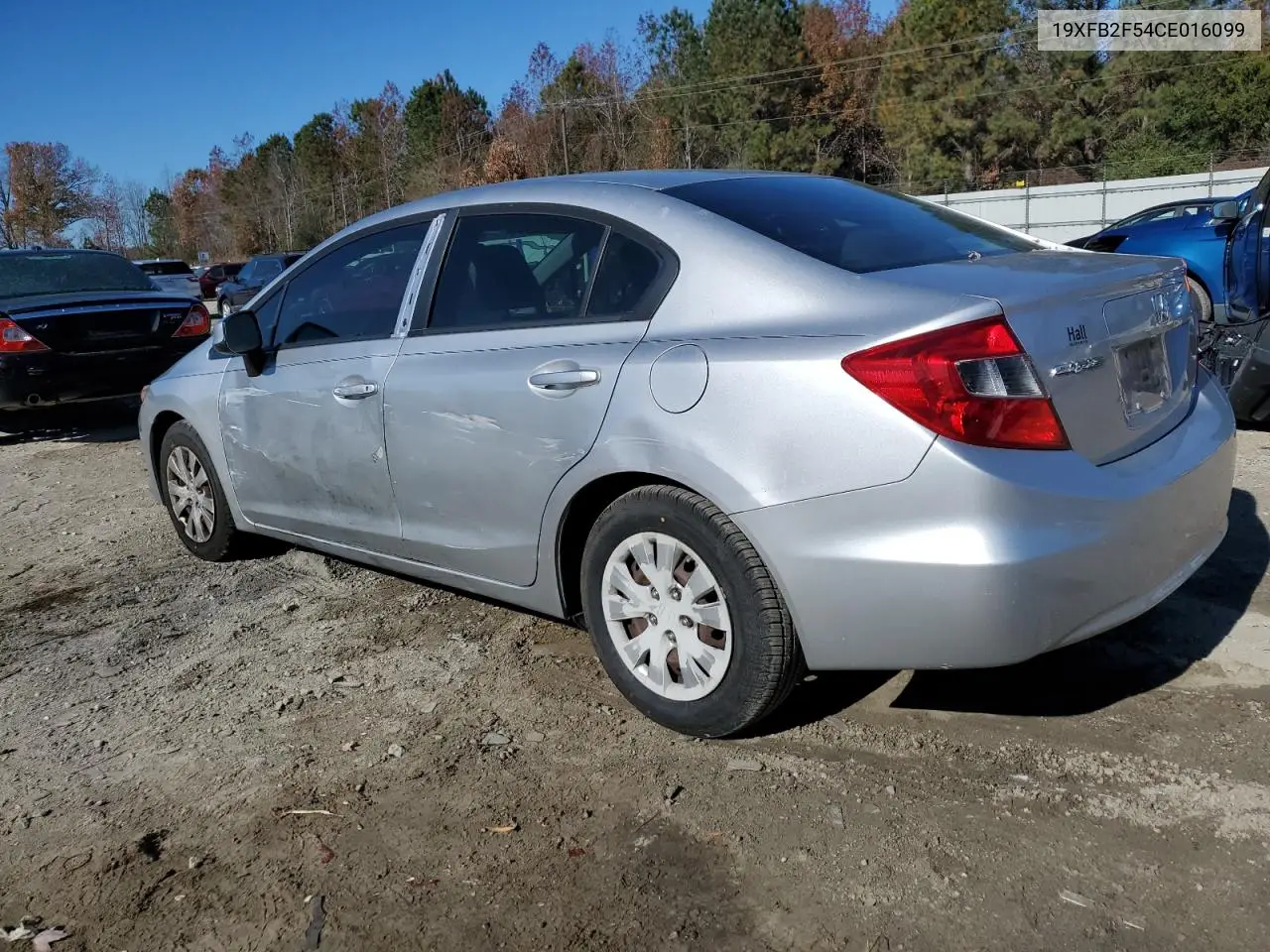 19XFB2F54CE016099 2012 Honda Civic Lx