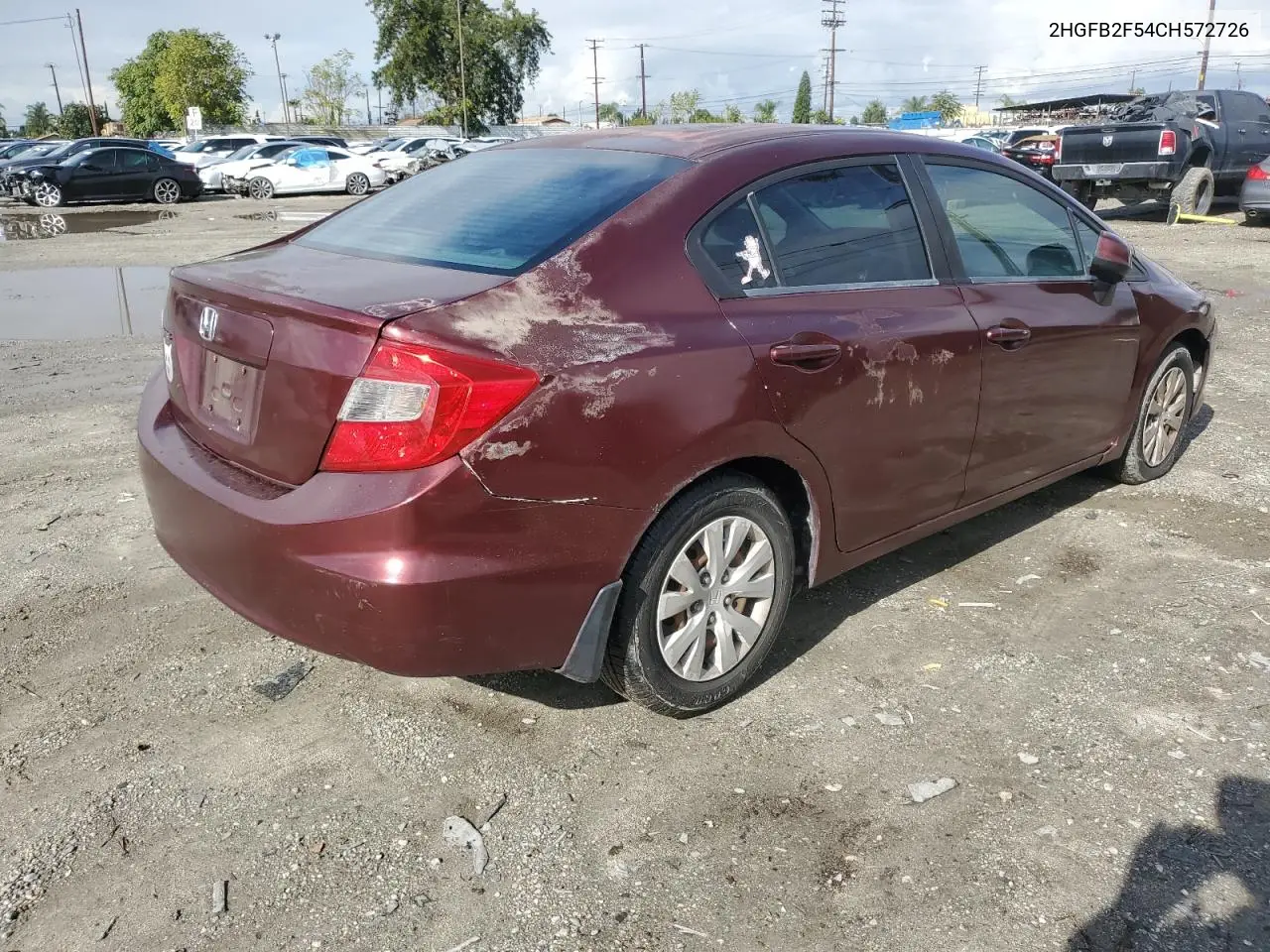 2HGFB2F54CH572726 2012 Honda Civic Lx